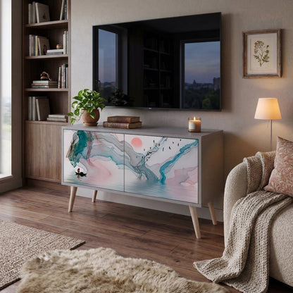 VELVET CROSSING Mueble de TV Compacto de 2 puertas