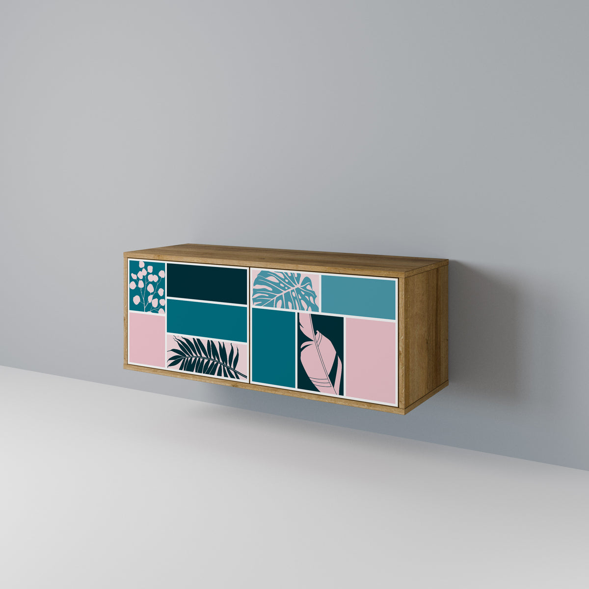 COMBINATION OF SHAPES Mueble de TV Compacto de 2 puertas