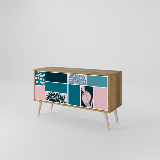 COMBINATION OF SHAPES Mueble de TV Compacto de 2 puertas