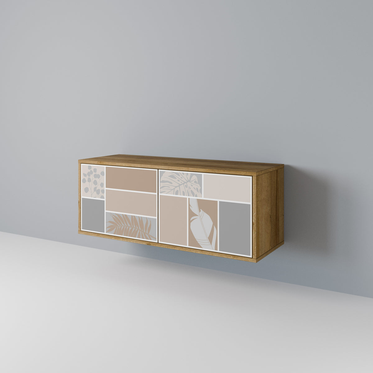 TROPICAL SHAPES Mueble de TV Compacto de 2 puertas