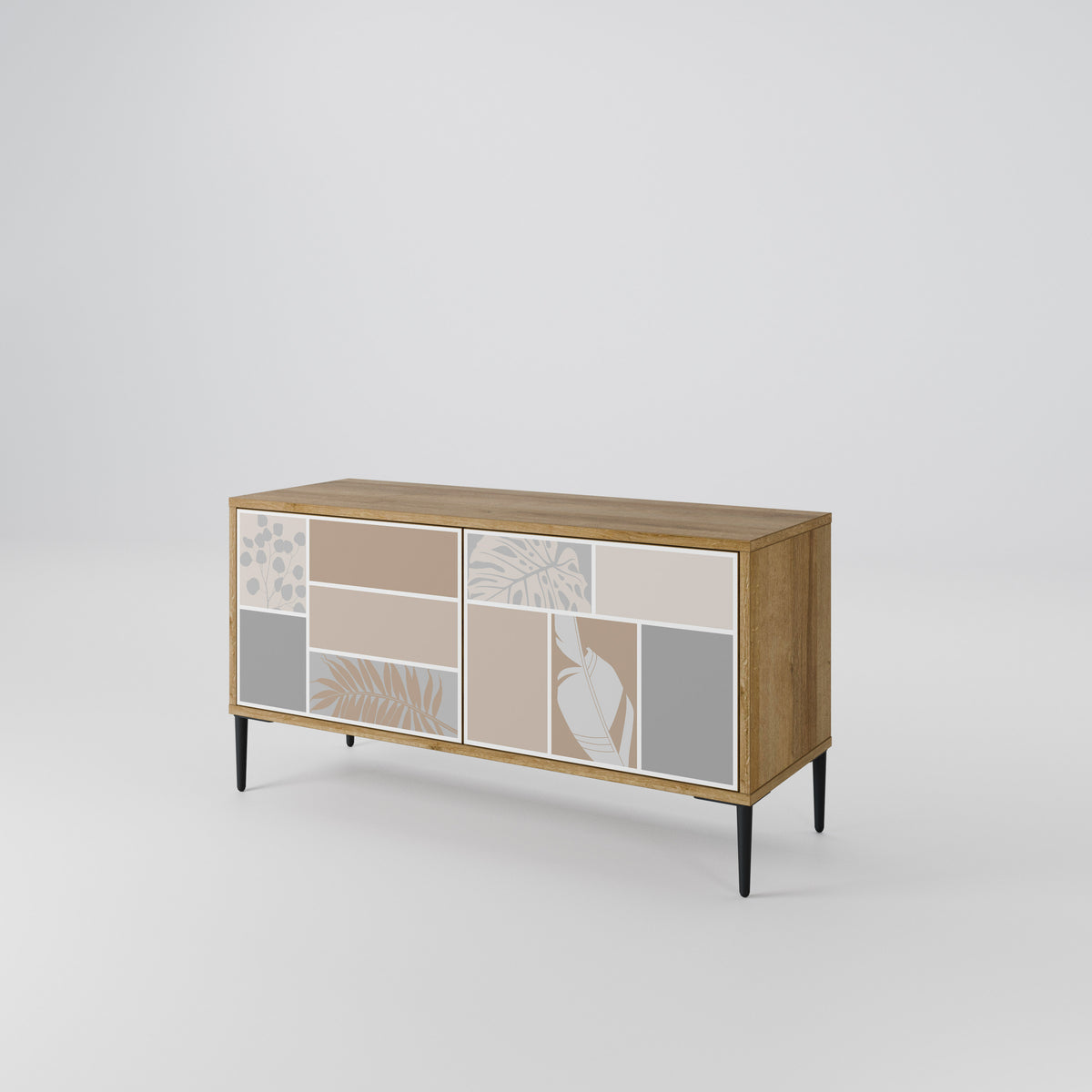 TROPICAL SHAPES Compact 2-Door TV Cabinet