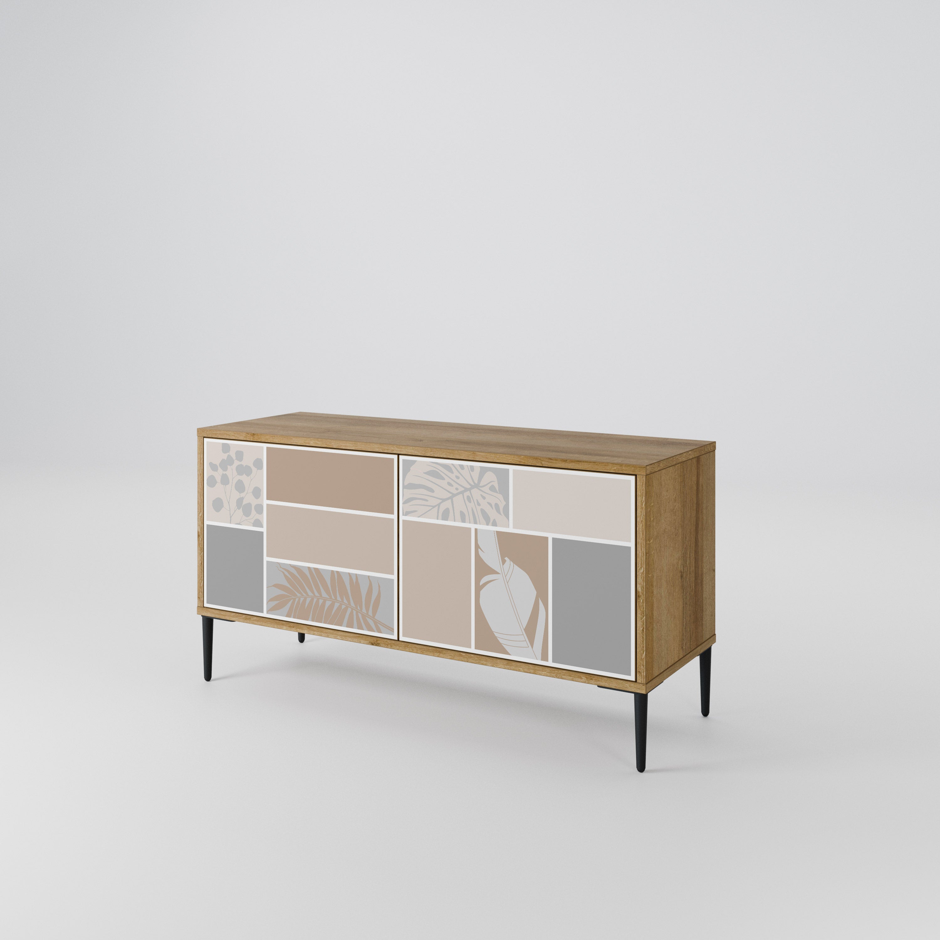 TROPICAL SHAPES Compact 2-Door TV Cabinet