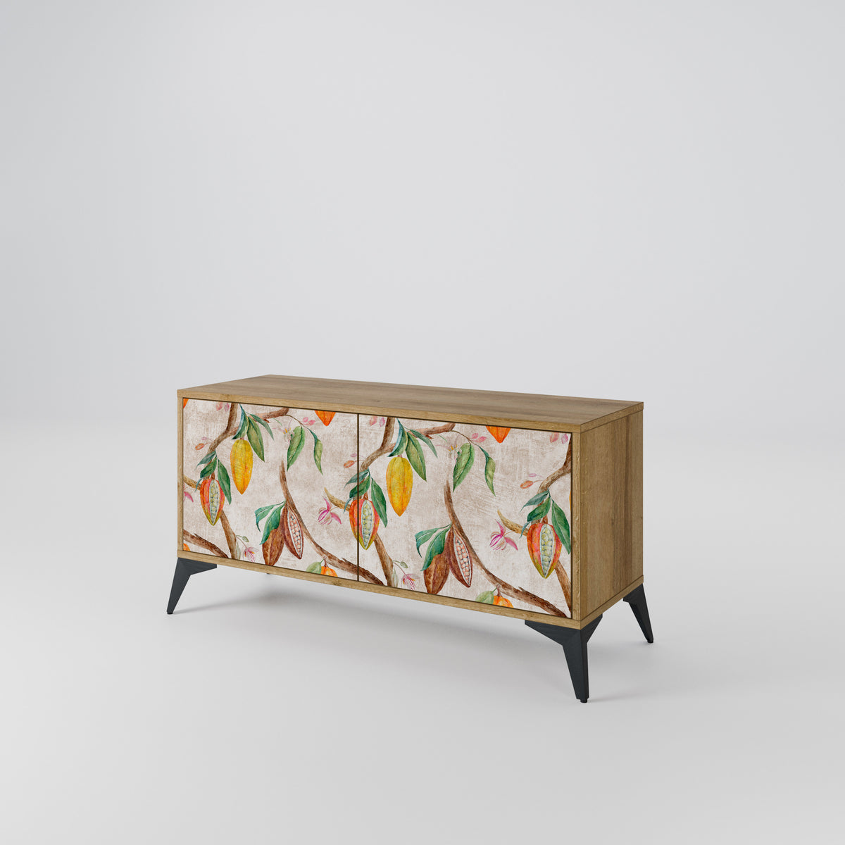 COCOA FRUITS Mueble de TV Compacto de 2 puertas