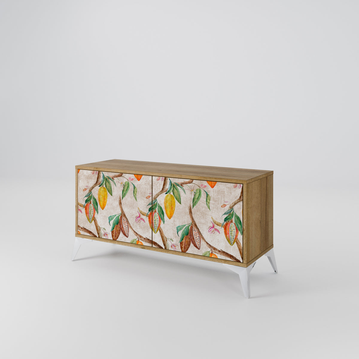 COCOA FRUITS Mueble de TV Compacto de 2 puertas