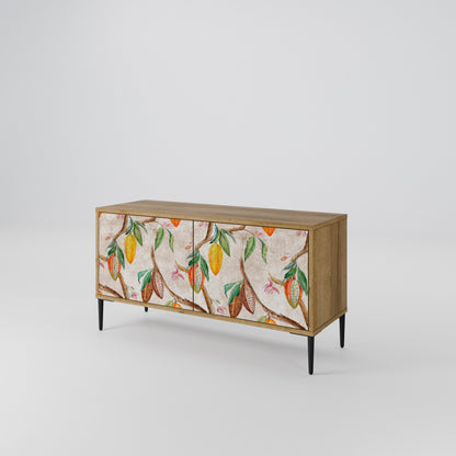COCOA FRUITS Mueble de TV Compacto de 2 puertas