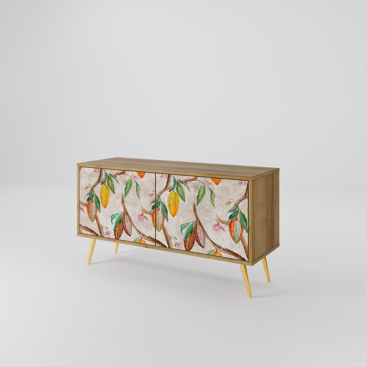COCOA FRUITS Mueble de TV Compacto de 2 puertas