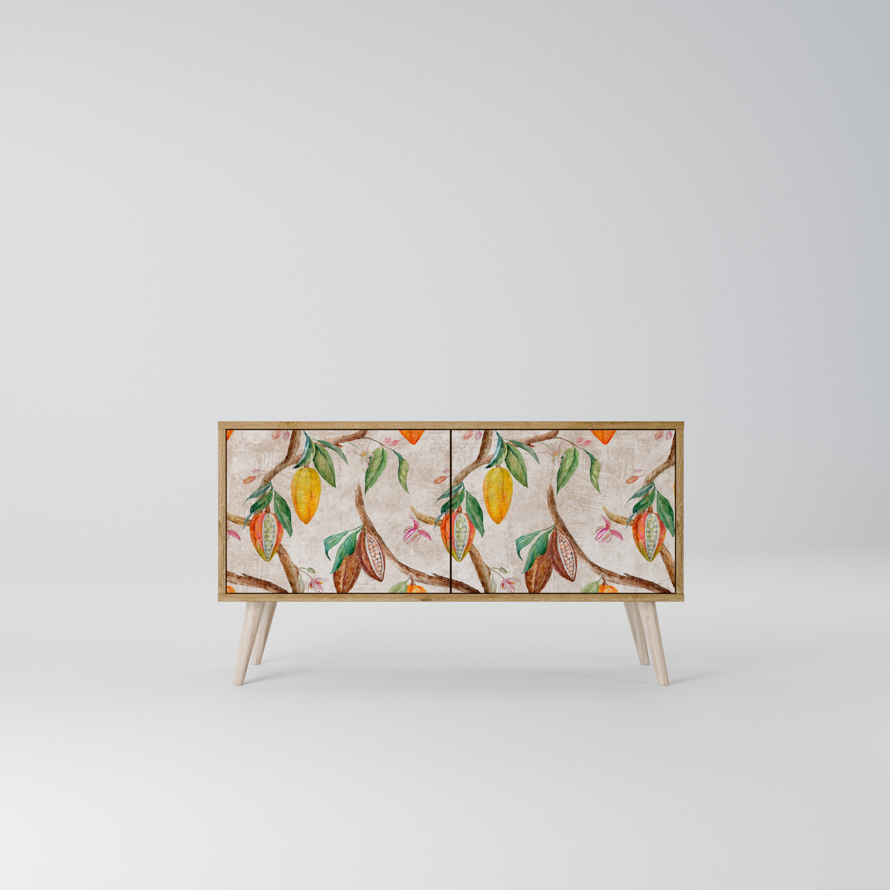 COCOA FRUITS Mueble de TV Compacto de 2 puertas