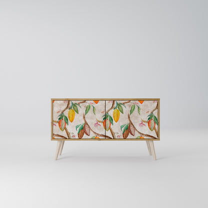 COCOA FRUITS Mueble de TV Compacto de 2 puertas