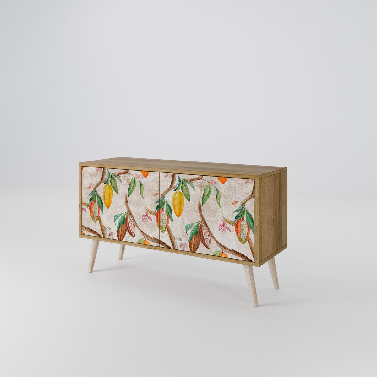 COCOA FRUITS Mueble de TV Compacto de 2 puertas
