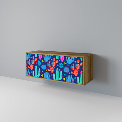 CACTUS VIBES Mueble de TV Compacto de 2 puertas