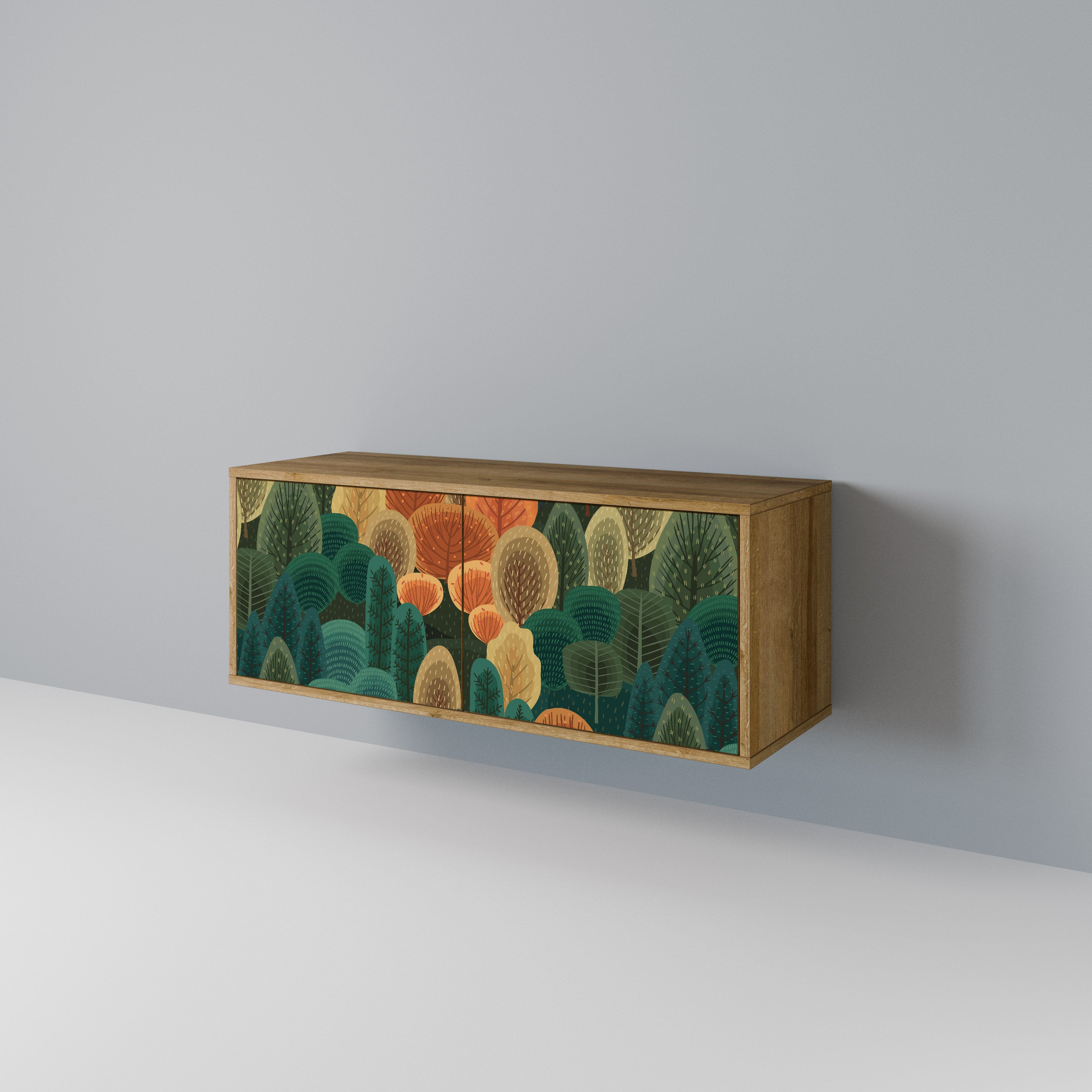 AUTUMN KALEIDOSCOPE Compact 2-Door TV Cabinet