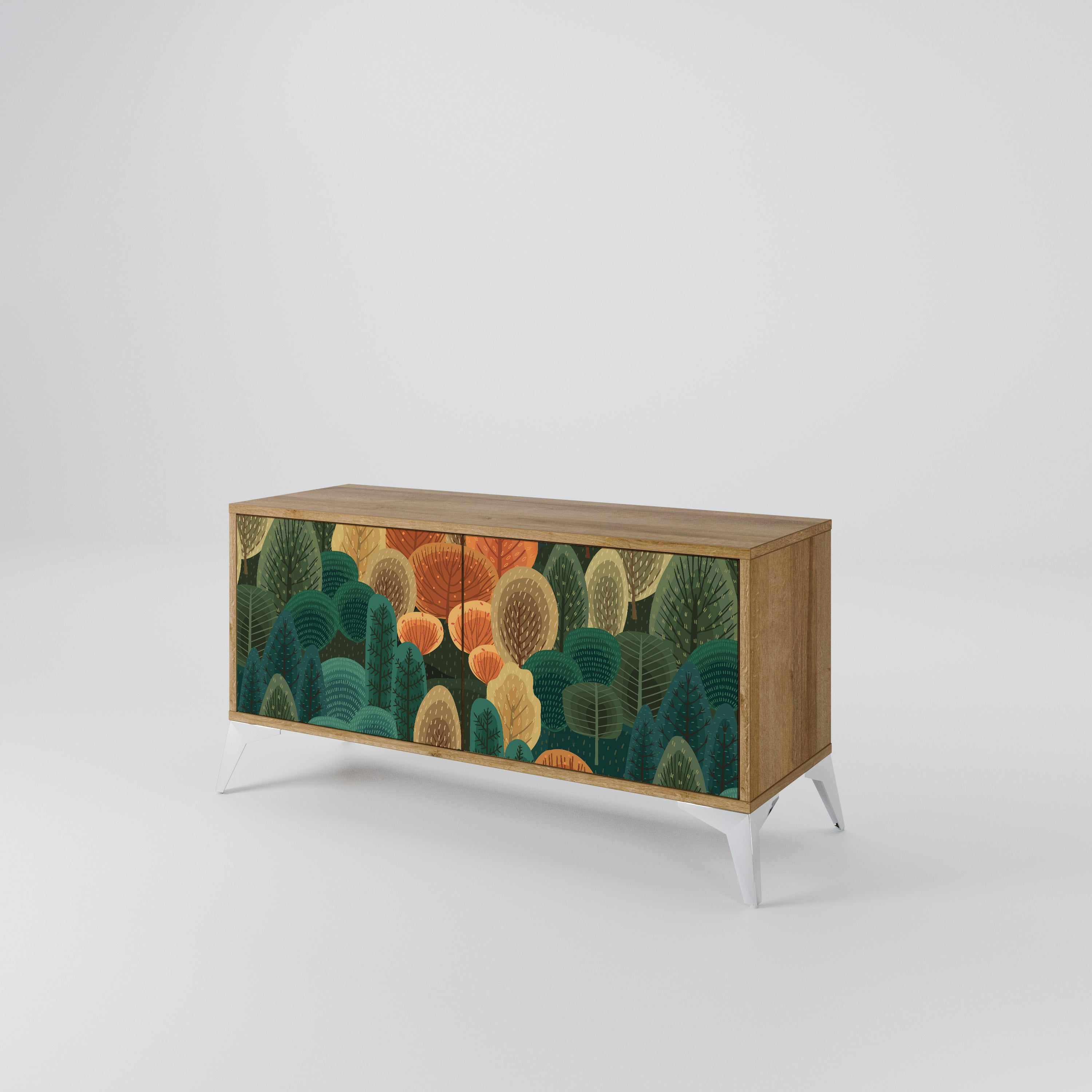 AUTUMN KALEIDOSCOPE Compact 2-Door TV Cabinet