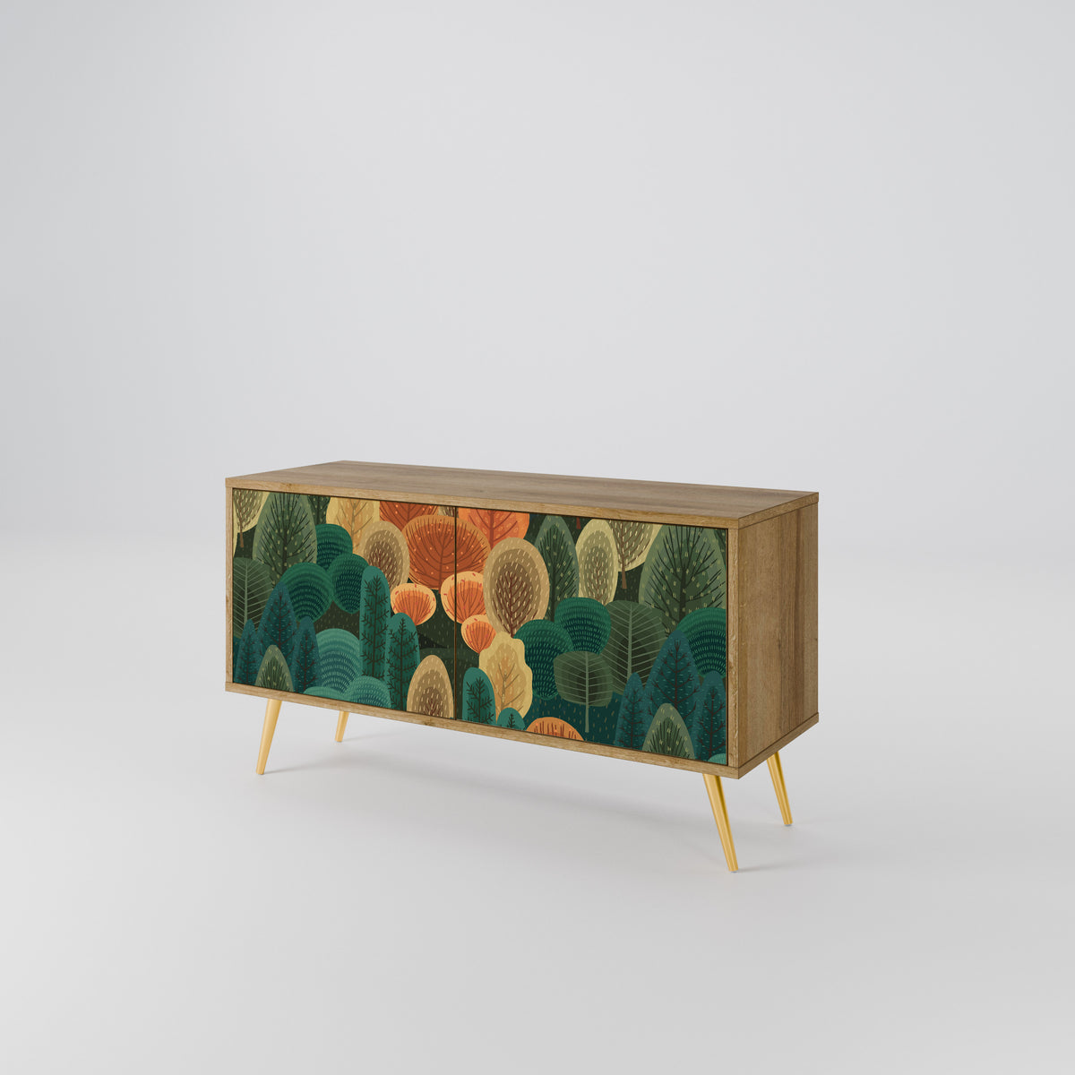 AUTUMN KALEIDOSCOPE Mueble de TV Compacto de 2 puertas