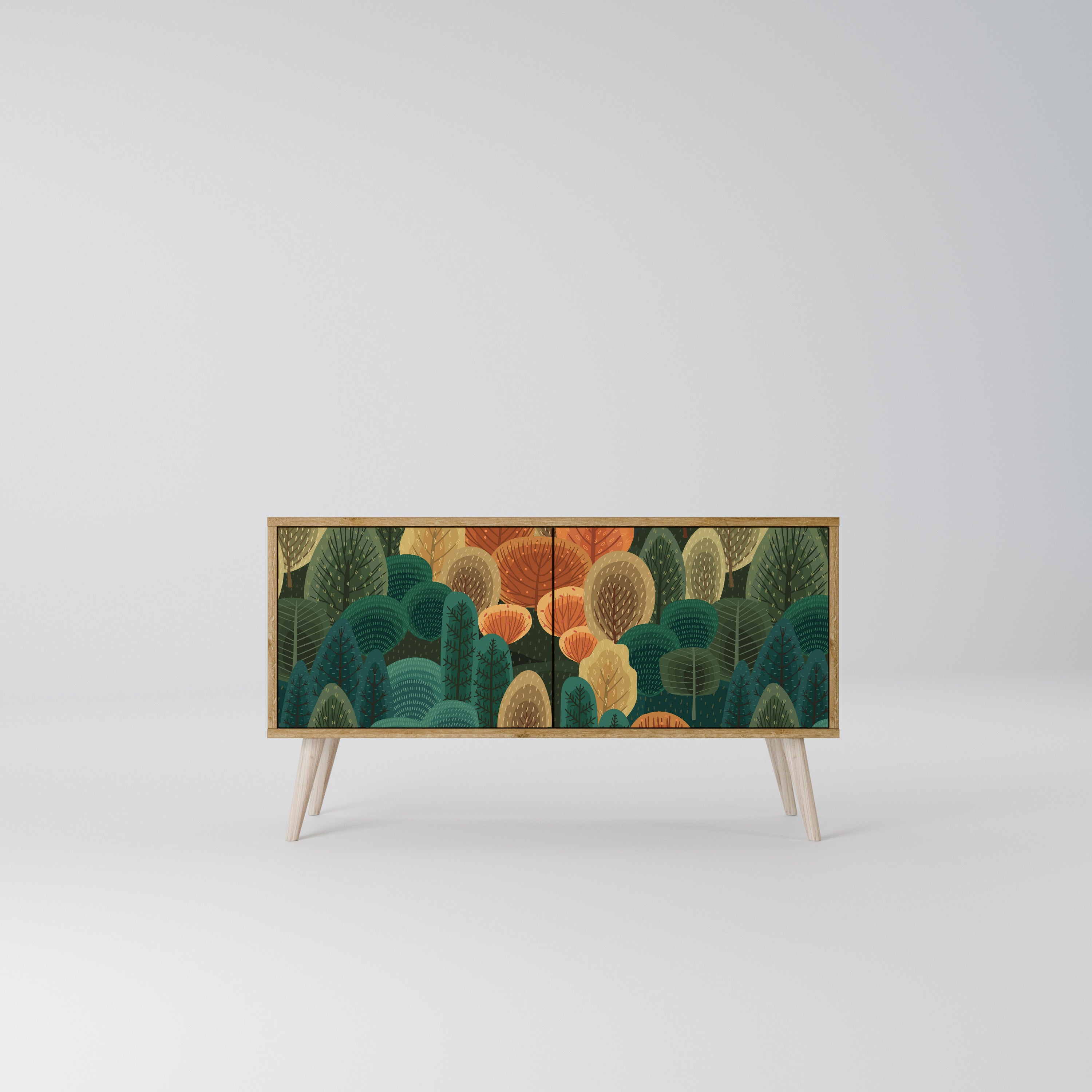 AUTUMN KALEIDOSCOPE Mueble de TV Compacto de 2 puertas