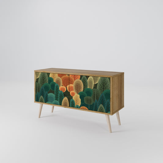 AUTUMN KALEIDOSCOPE Mueble de TV Compacto de 2 puertas