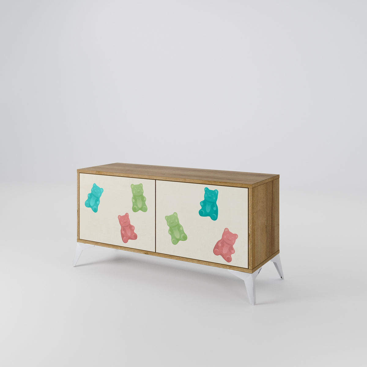 GUMMY BEARS Mueble de TV Compacto de 2 puertas
