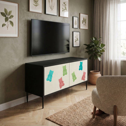 GUMMY BEARS Mueble de TV Compacto de 2 puertas