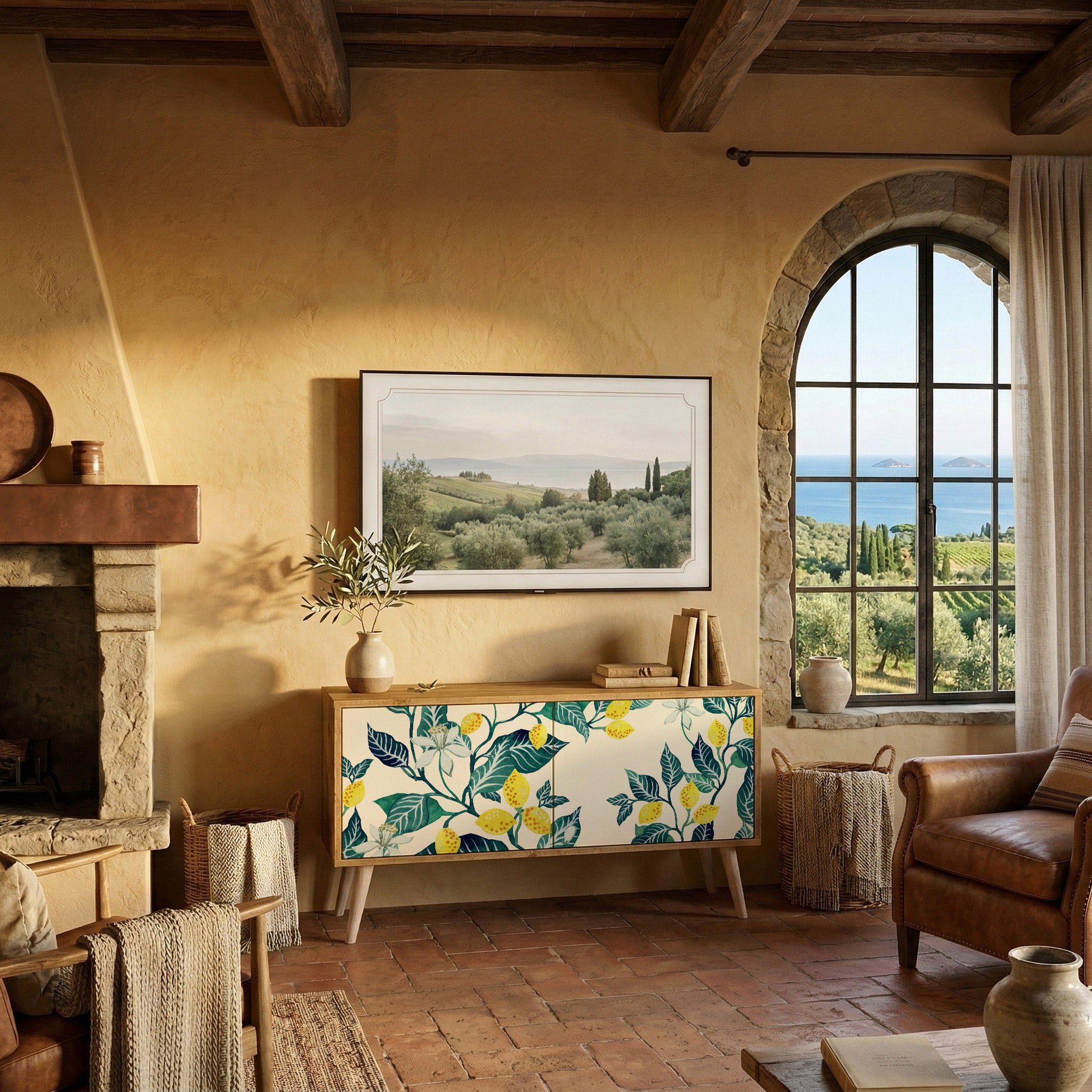 LEMON TREE Compact 2-Door TV Cabinet