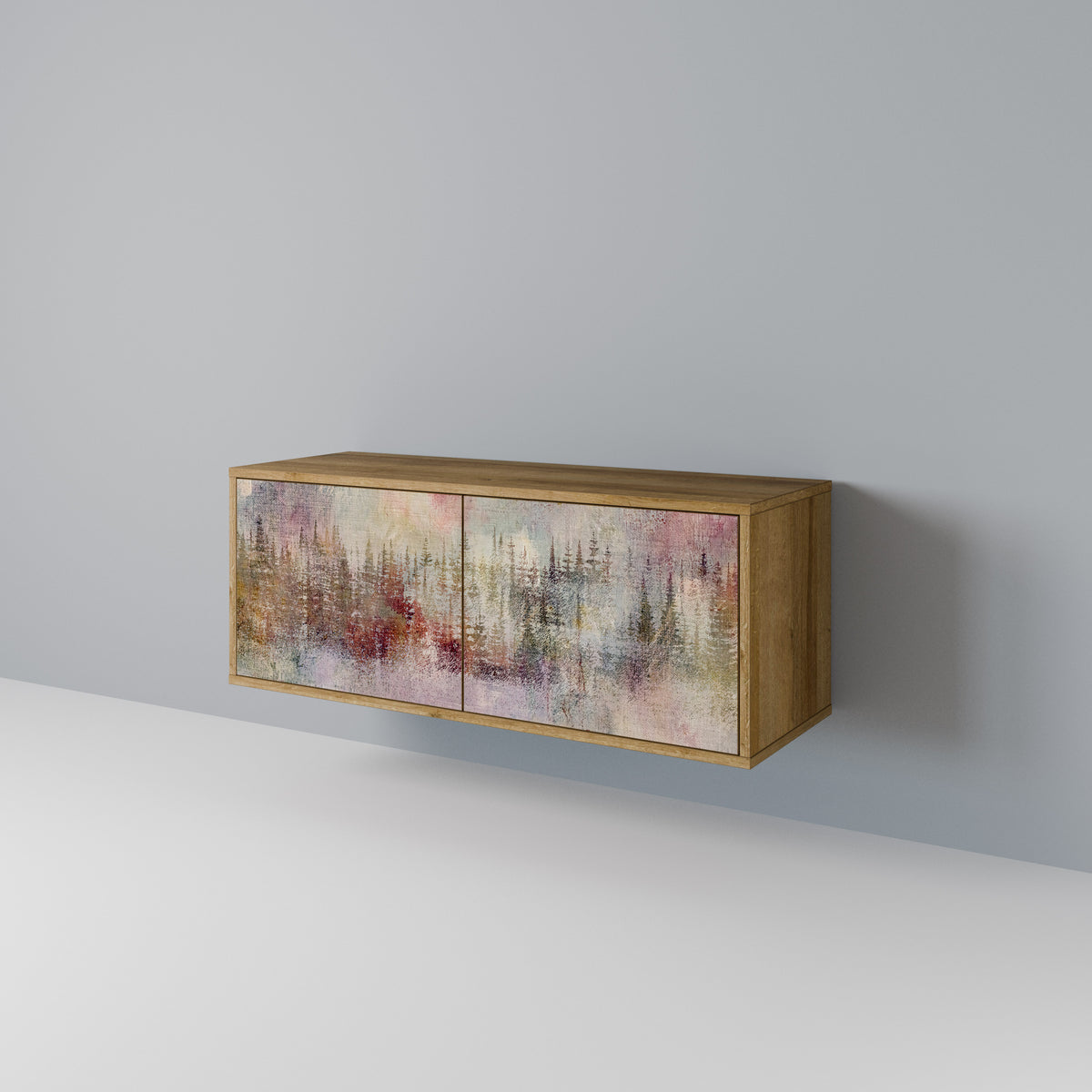 VEILED SUMMIT Mueble de TV Compacto de 2 puertas