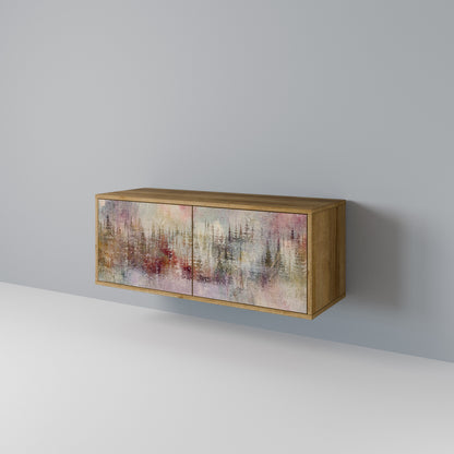 VEILED SUMMIT Mueble de TV Compacto de 2 puertas