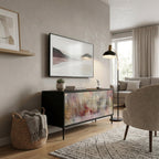 VEILED SUMMIT Compact 2-Door TV Cabinet