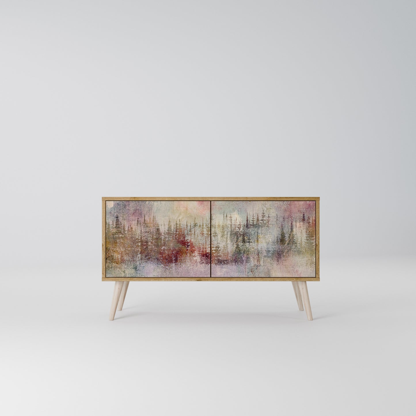 VEILED SUMMIT Mueble de TV Compacto de 2 puertas