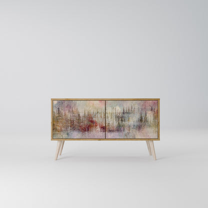 VEILED SUMMIT Mueble de TV Compacto de 2 puertas