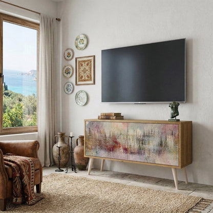 VEILED SUMMIT Mueble de TV Compacto de 2 puertas