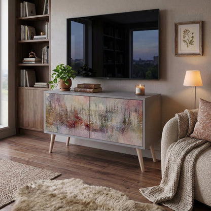 VEILED SUMMIT Mueble de TV Compacto de 2 puertas