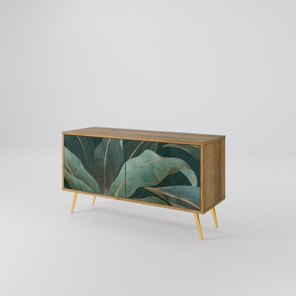 ROYAL GREEN Mueble de TV Compacto de 2 puertas