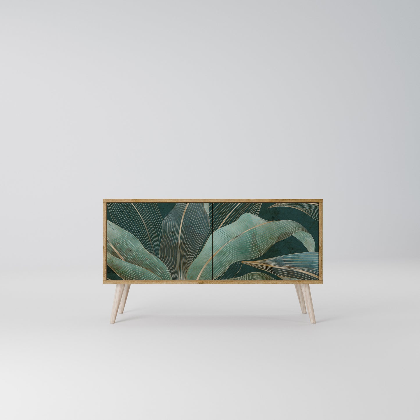 ROYAL GREEN Mueble de TV Compacto de 2 puertas