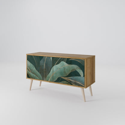 ROYAL GREEN Mueble de TV Compacto de 2 puertas
