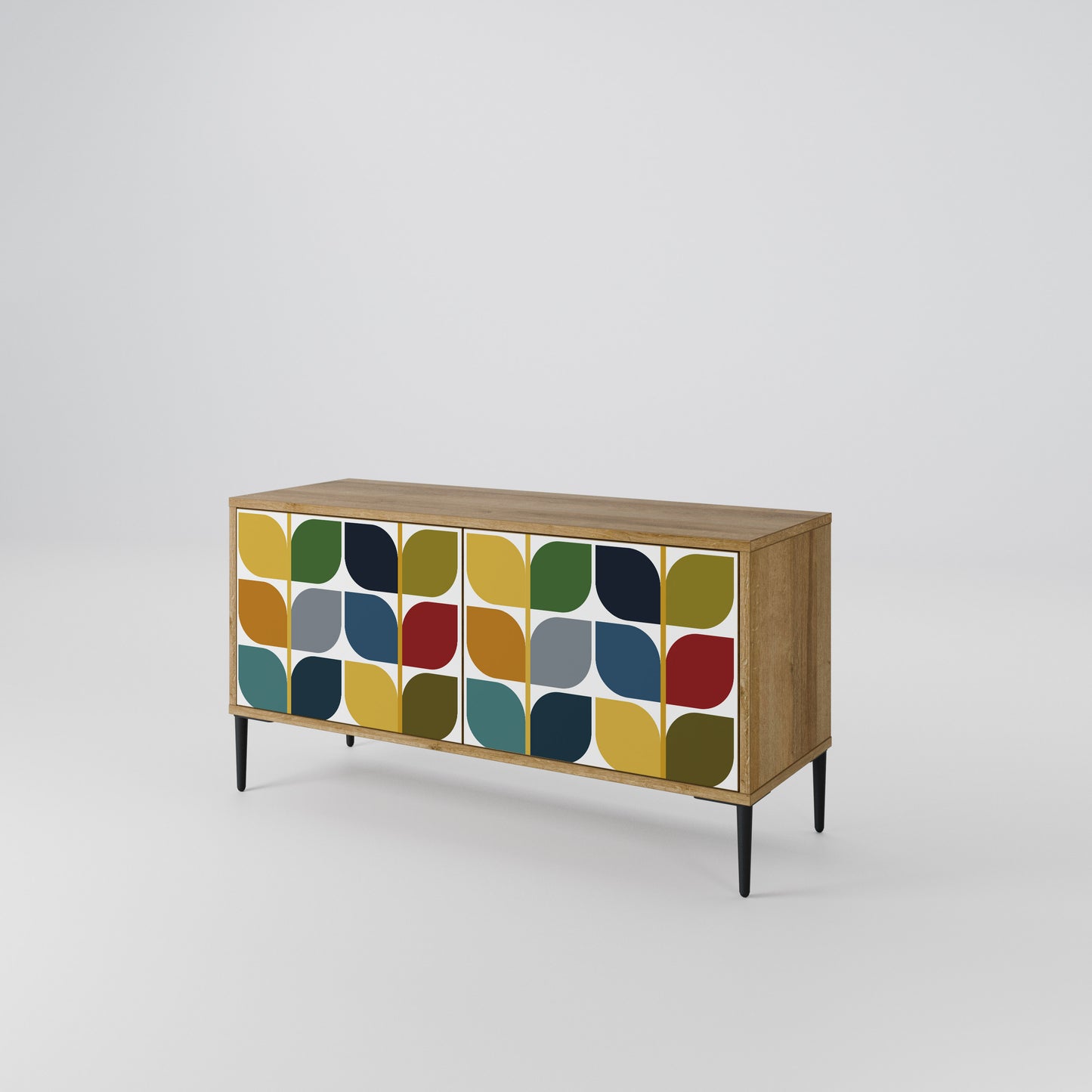 WEIGHTLESS HOURS Mueble de TV Compacto de 2 puertas