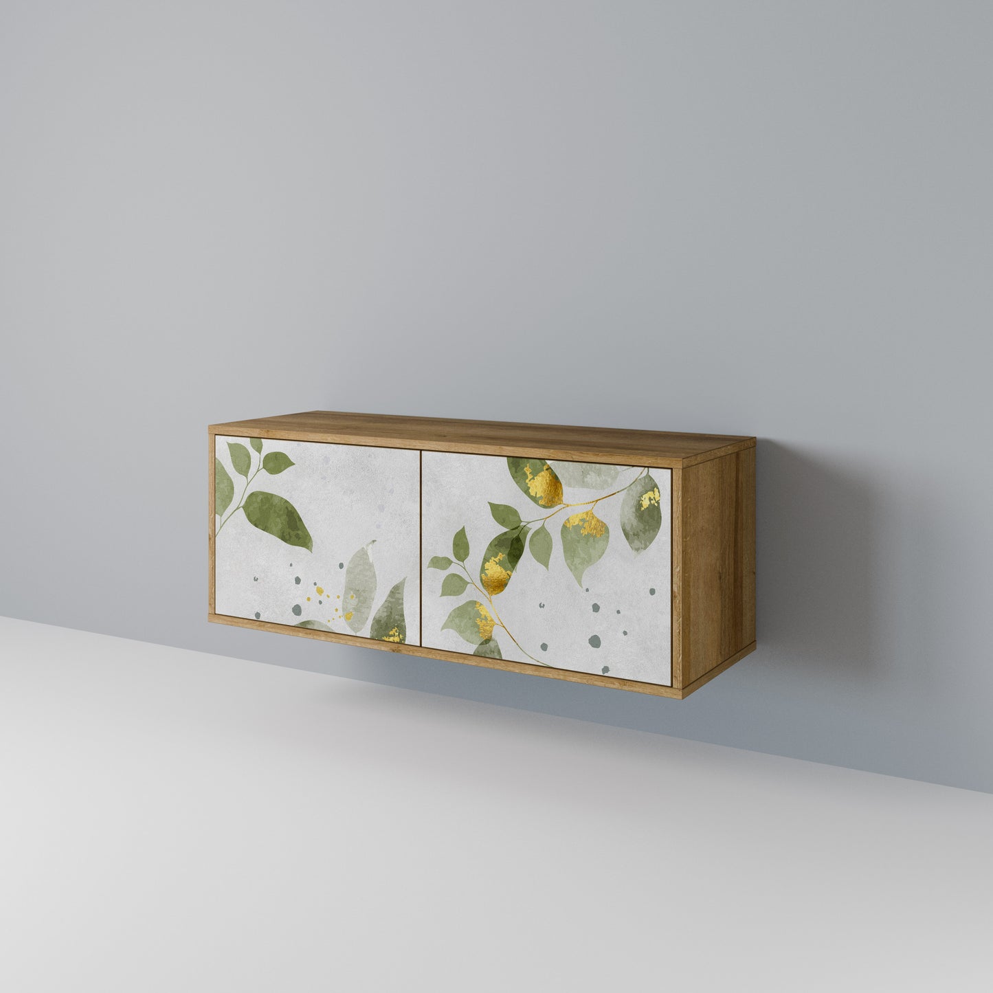 ELEGANT BOTANICS Mueble de TV Compacto de 2 puertas