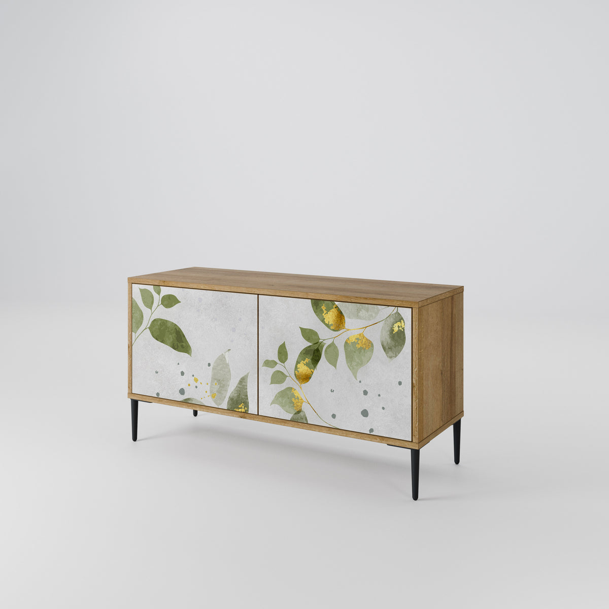 ELEGANT BOTANICS Mueble de TV Compacto de 2 puertas