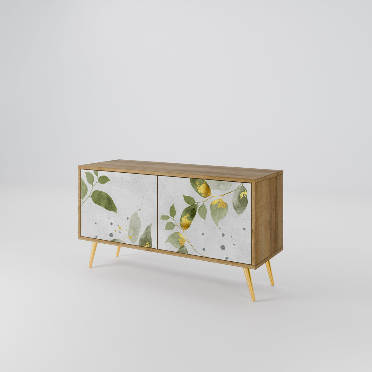 ELEGANT BOTANICS Mueble de TV Compacto de 2 puertas