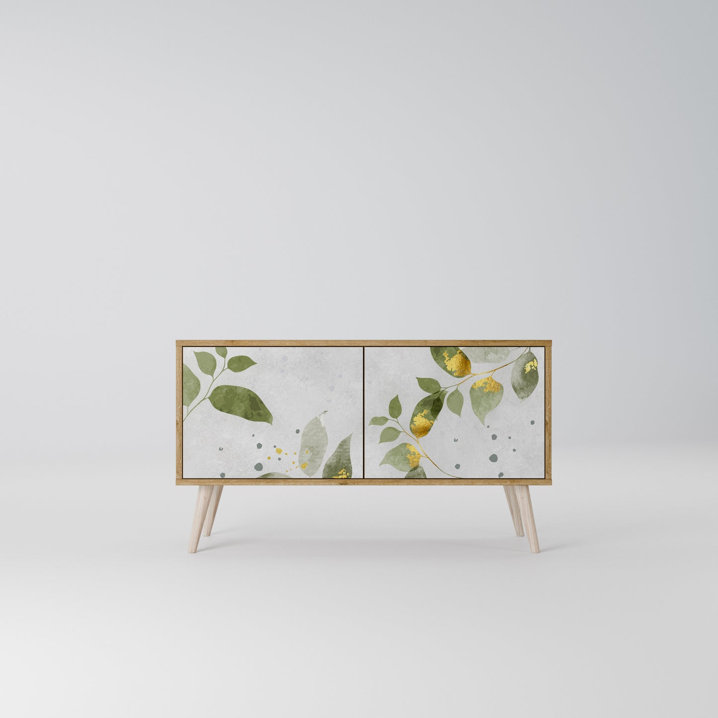 ELEGANT BOTANICS Mueble de TV Compacto de 2 puertas