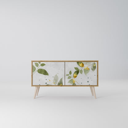 ELEGANT BOTANICS Mueble de TV Compacto de 2 puertas