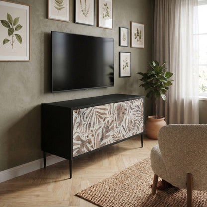 PASSING TIME Mueble de TV Compacto de 2 puertas