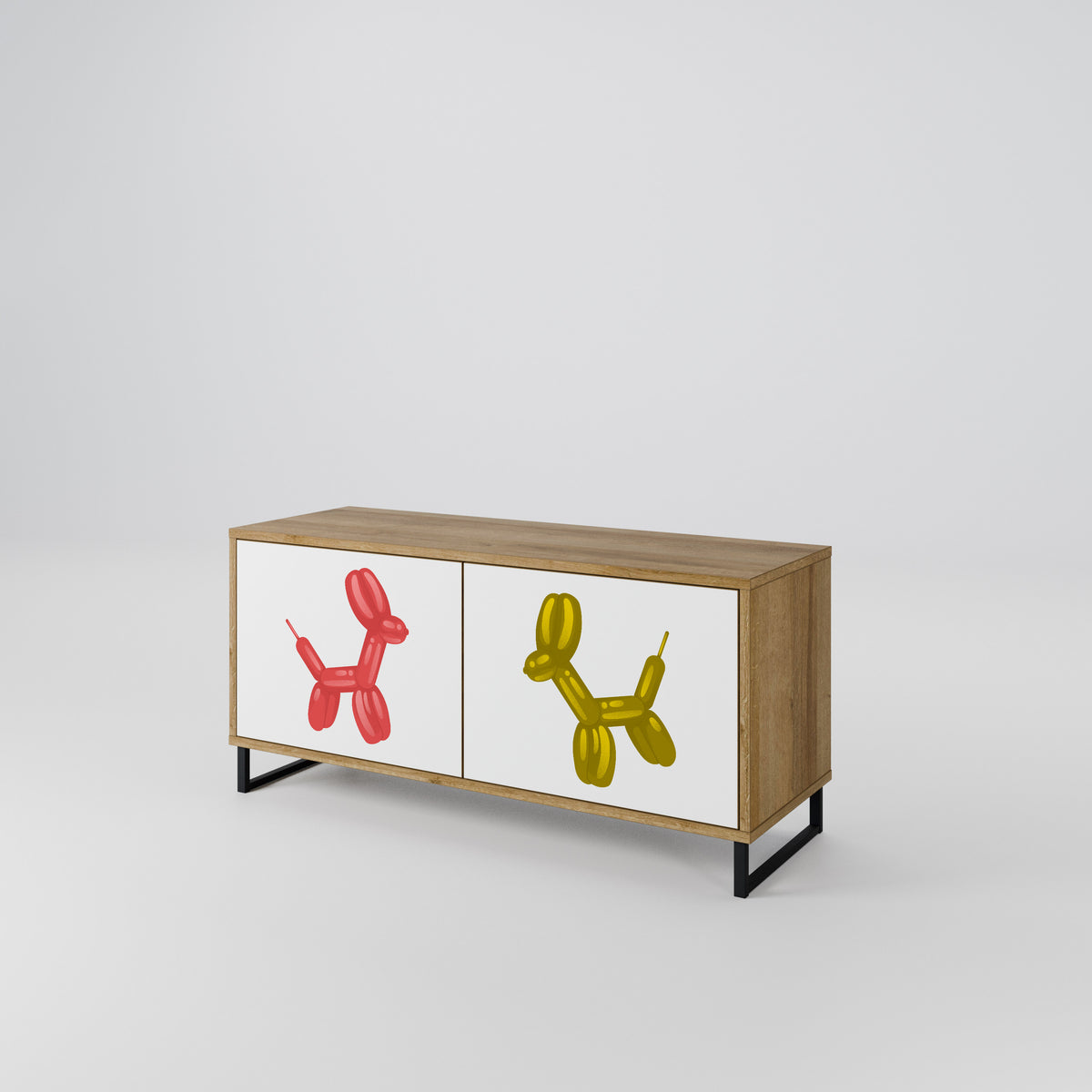 CHILDHOOD MEMORY Mueble de TV Compacto de 2 puertas
