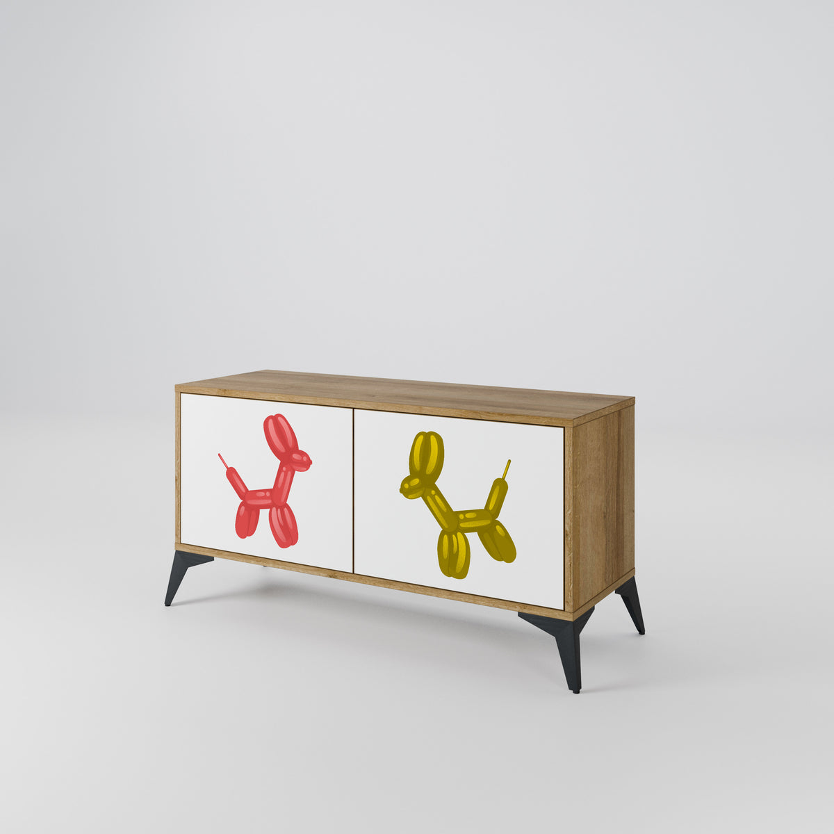 CHILDHOOD MEMORY Mueble de TV Compacto de 2 puertas