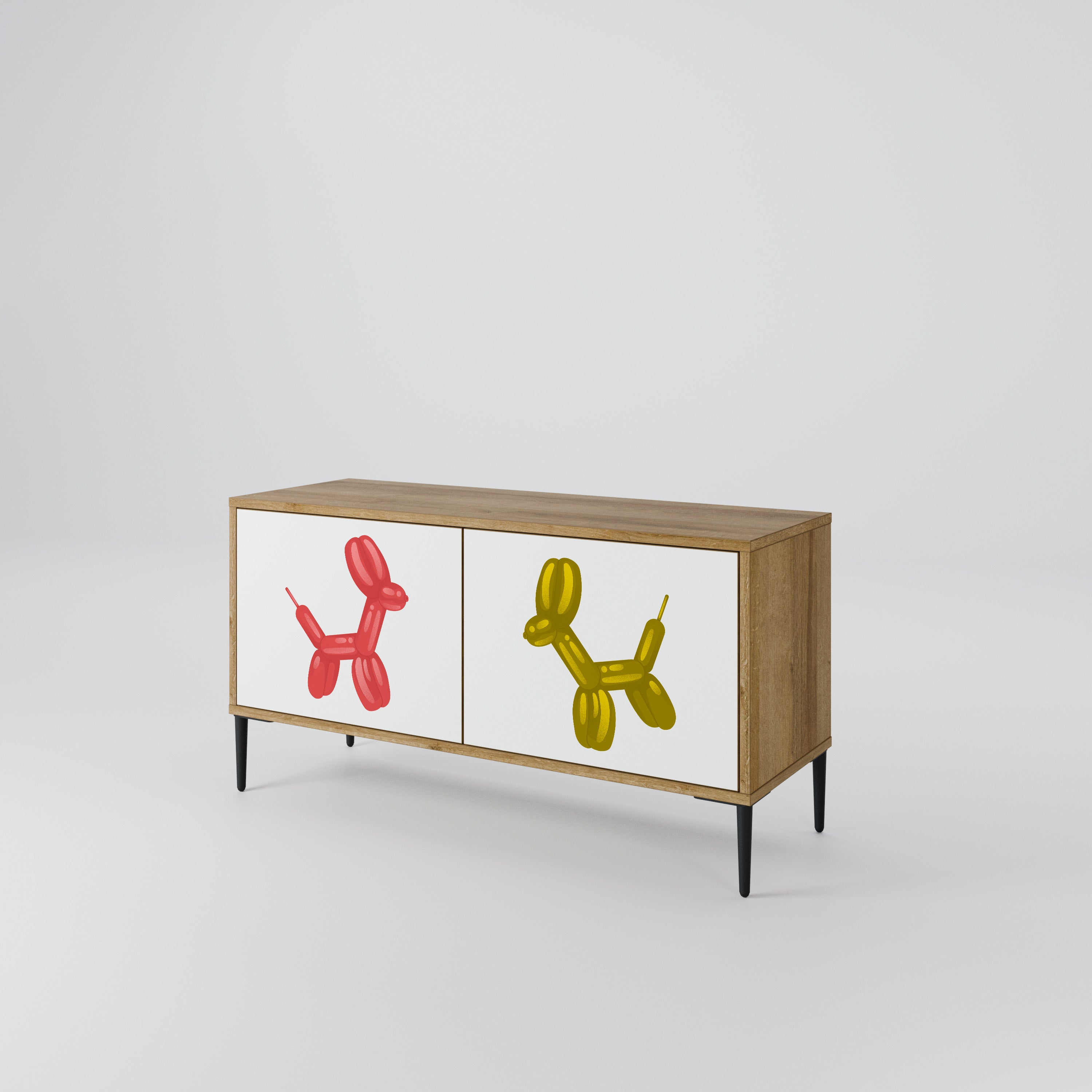 CHILDHOOD MEMORY Compact 2-Door TV Cabinet