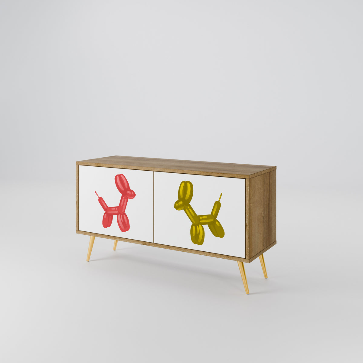 CHILDHOOD MEMORY Mueble de TV Compacto de 2 puertas
