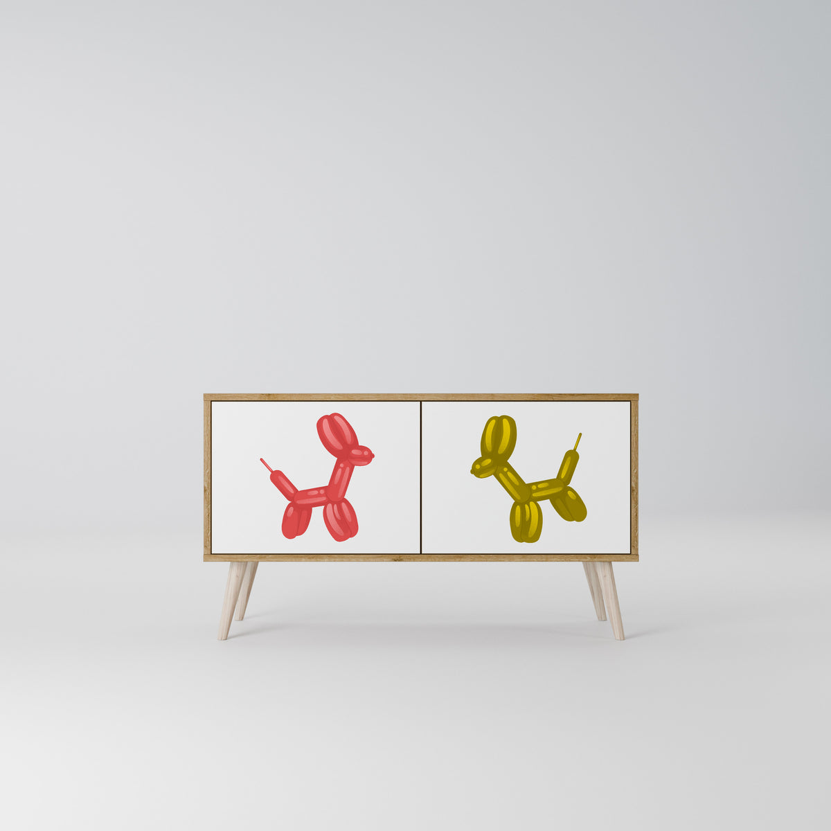 CHILDHOOD MEMORY Mueble de TV Compacto de 2 puertas