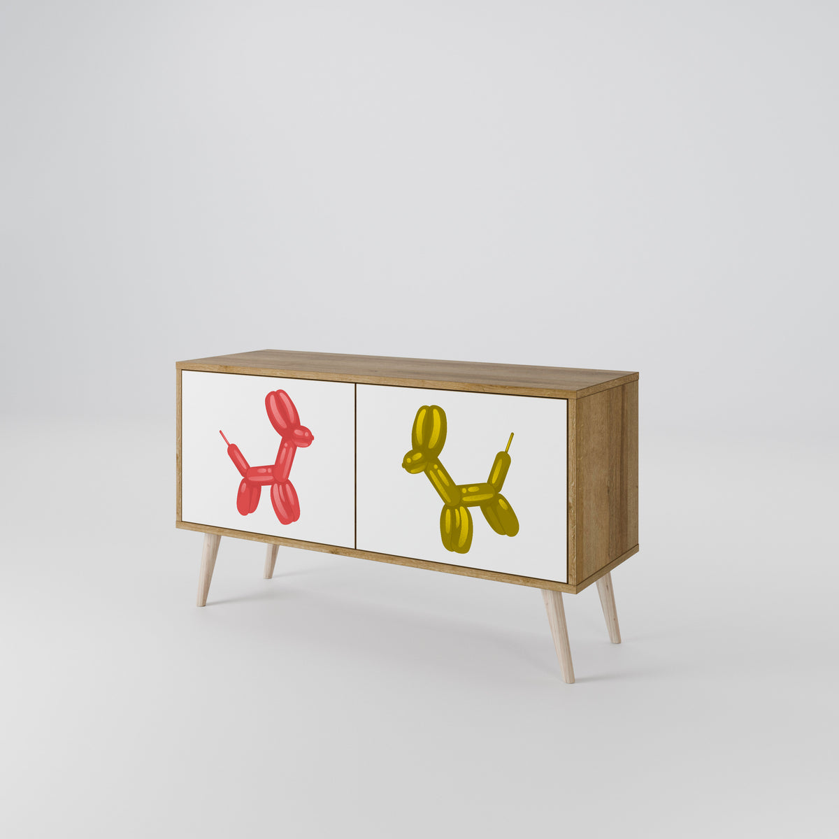 CHILDHOOD MEMORY Mueble de TV Compacto de 2 puertas