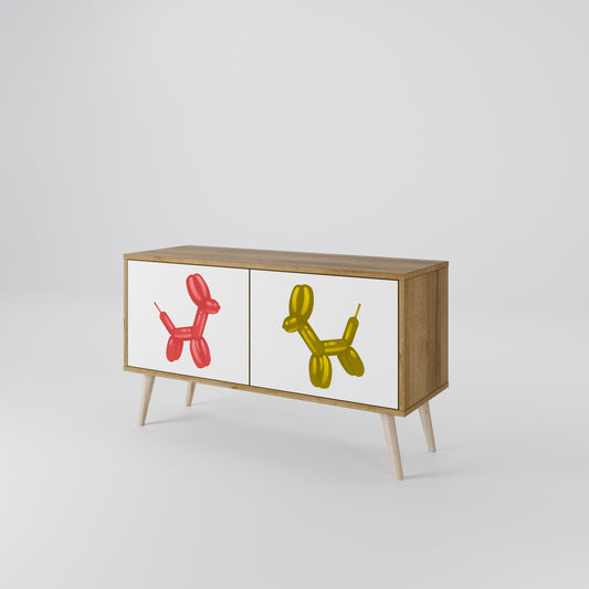 CHILDHOOD MEMORY Mueble de TV Compacto de 2 puertas