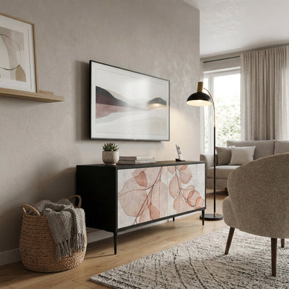 AUTUMN FRAGILITY Mueble de TV Compacto de 2 puertas