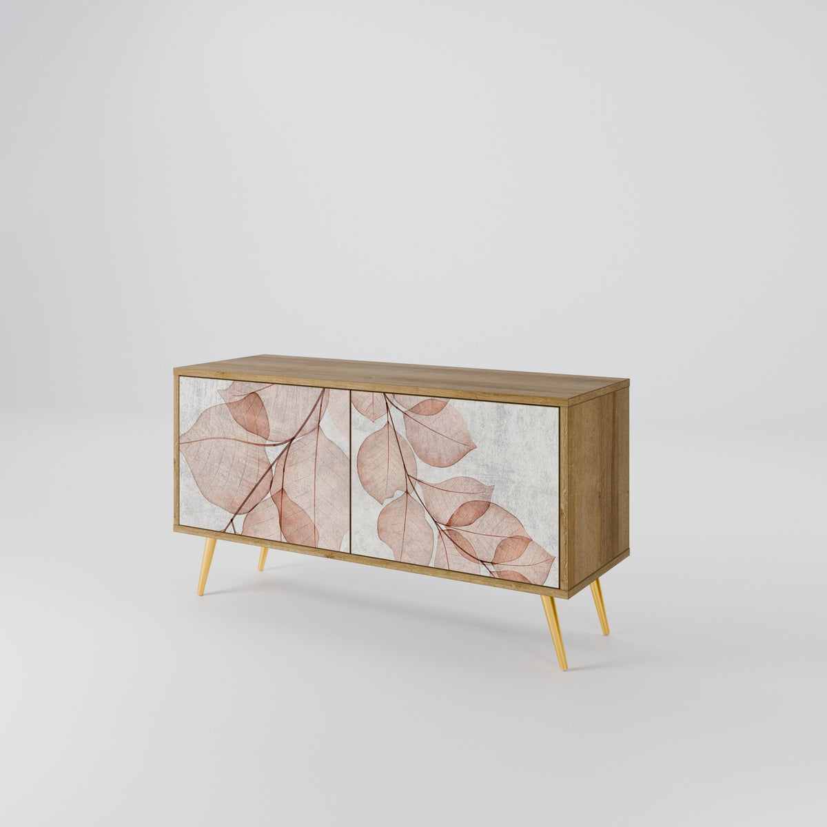 AUTUMN FRAGILITY Mueble de TV Compacto de 2 puertas