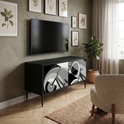 BIKE ENERGY Mueble de TV Compacto de 2 puertas