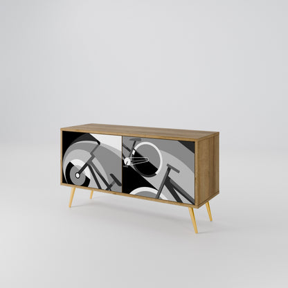 BIKE ENERGY Mueble de TV Compacto de 2 puertas